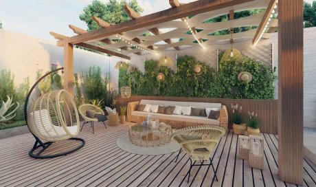 Création d'une terrasse surélevée en bois - Beynost - Ma Terrasse